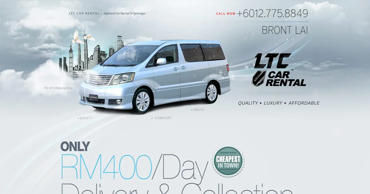 FIDO - Malaysia Freelance Web Designer Web Designer - Service Buat Website LTC Car Rental - alphardcarrental.com