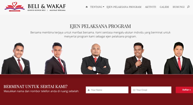 FIDO - Malaysia Freelance Web Designer Web Designer - Service Buat Website Program Beli & Wakaf anjuran Illusion Network Solution.