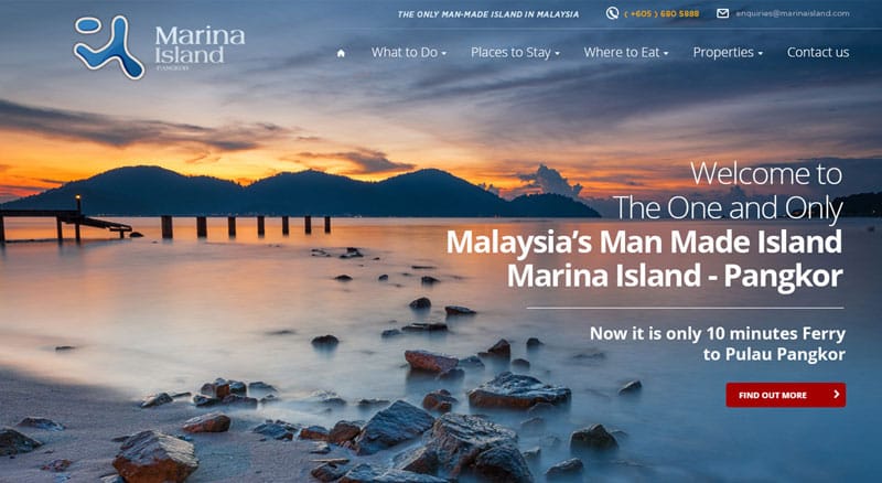 FIDO - Malaysia Freelance Web Designer Web Designer - Service Buat Website Marina Island 2018 - marinaisland.com