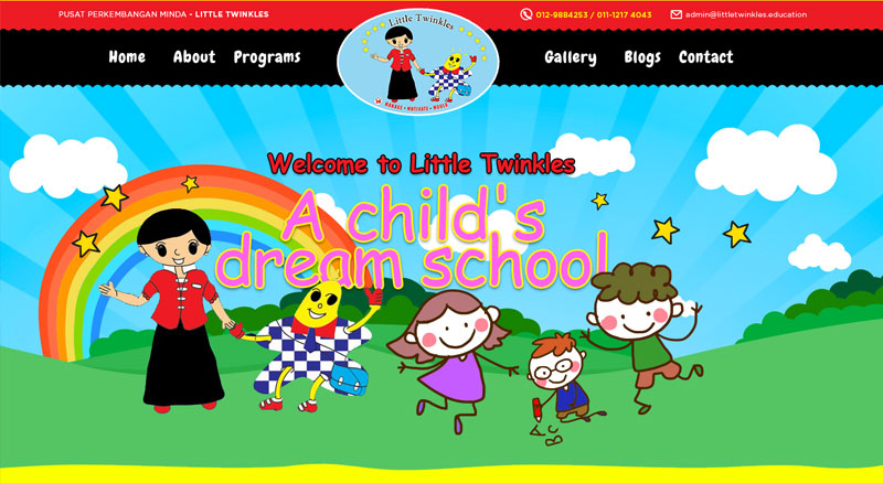 FIDO - Malaysia Freelance Web Designer Web Designer - Service Buat Website Little Twinkles Pre-School