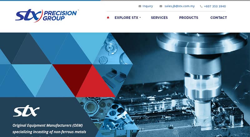 FIDO - Malaysia Freelance Web Designer Web Designer - Service Buat Website STX Precision Sdn Bhd.