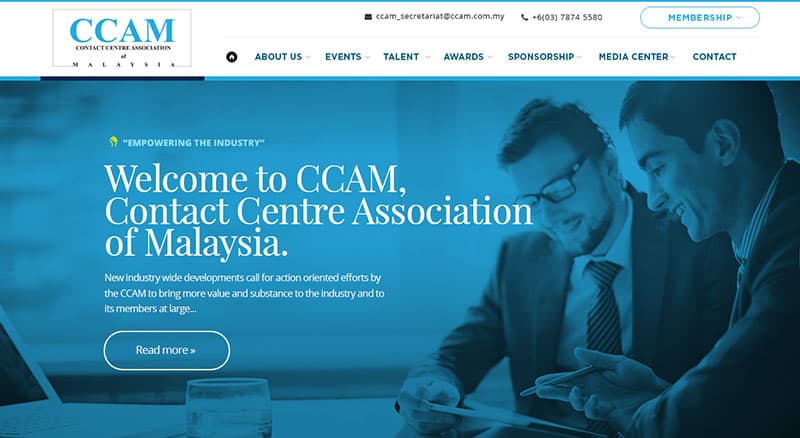 FIDO - Malaysia Freelance Web Designer Web Designer - Service Buat Website Contact Centre Association of Malaysia (CCAM)