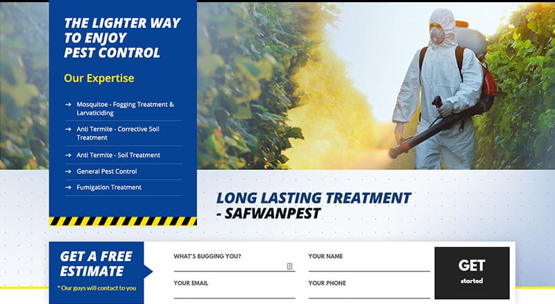 FIDO - Malaysia Freelance Web Designer Web Designer - Service Buat Website Safwan Pest management Sdn Bhd