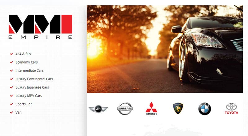 FIDO - Malaysia Freelance Web Designer Web Designer - Service Buat Website mmiempire.com Car Rental Service in Selangor