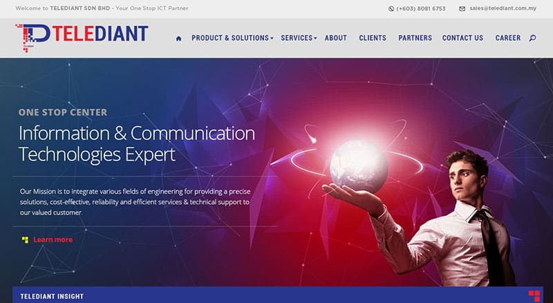 FIDO - Malaysia Freelance Web Designer Web Designer - Service Buat Website Telediant Sdn Bhd