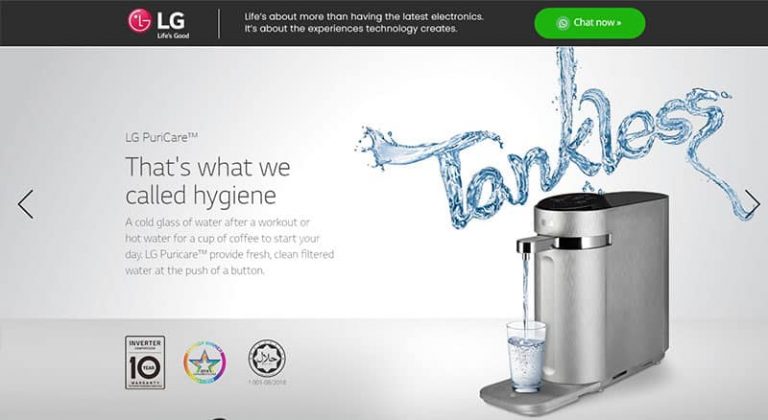 LG PureCare™ TANKLESS WATER PURIFIER