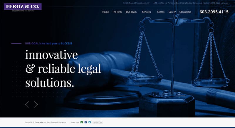 FIDO - Malaysia Freelance Web Designer Web Designer - Service Buat Website Legal Firm Malaysia Web Design Inspiration