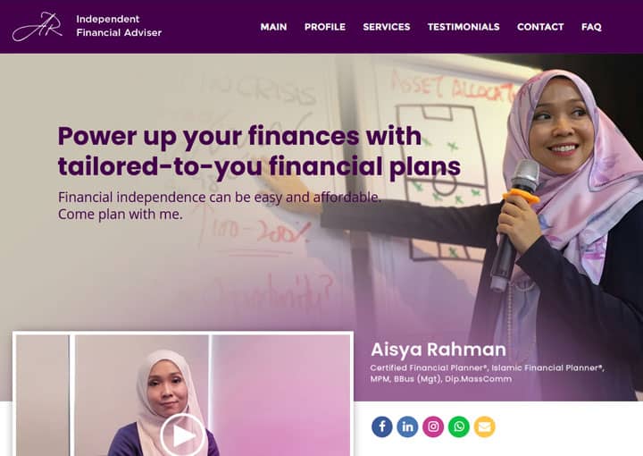 AISYA RAHMAN – Financial Adviser