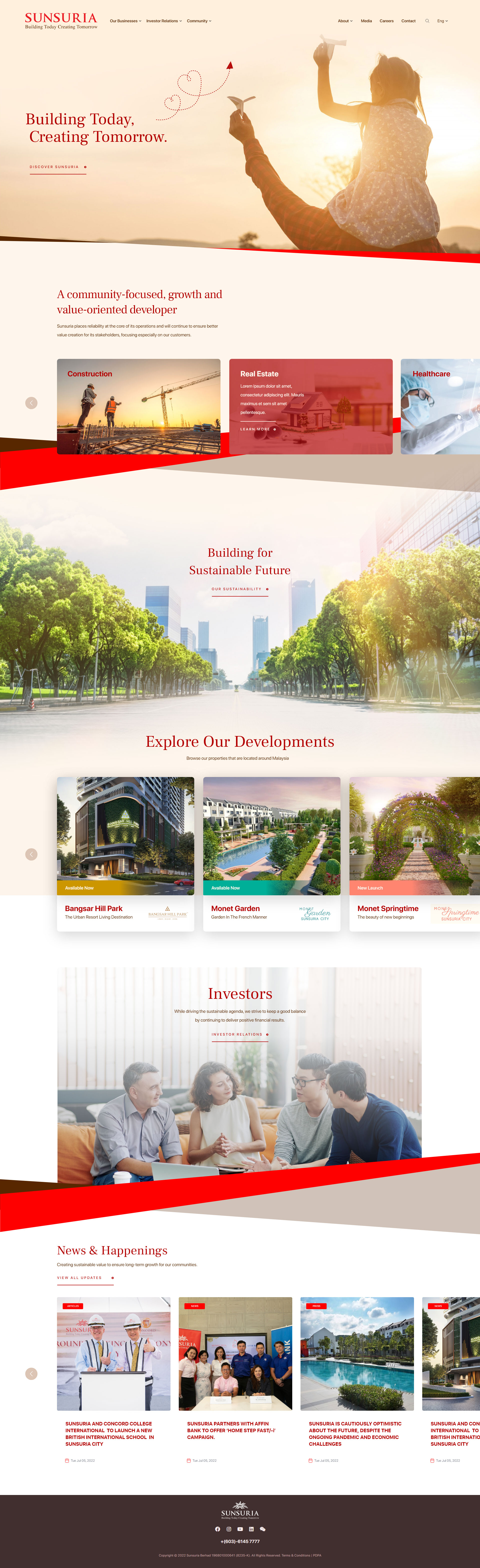 Property Developer Website Design
