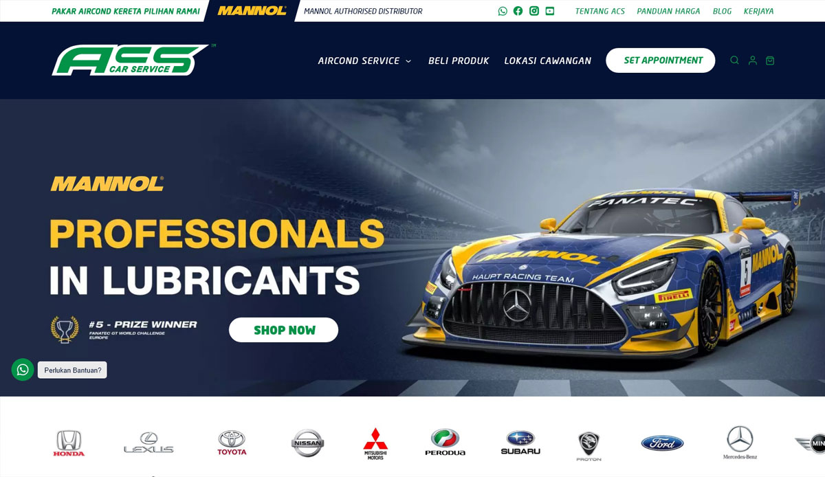 FIDO - Malaysia Freelance Web Designer Web Designer - Service Buat Website ACS Car Service