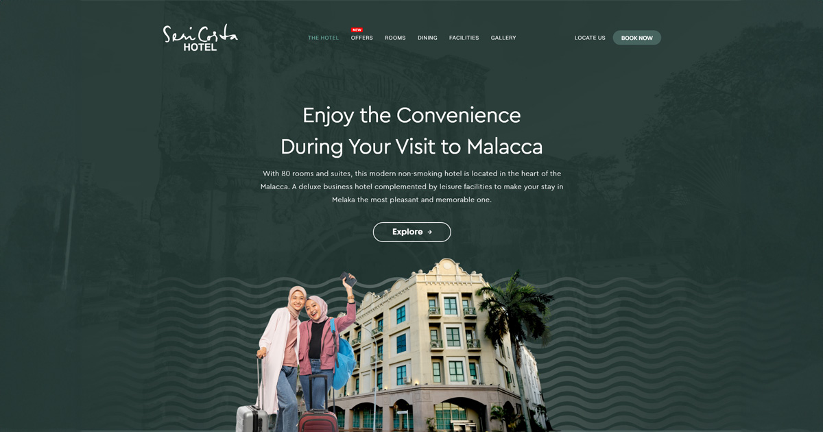 FIDO - Malaysia Freelance Web Designer Web Designer - Service Buat Website Seri Costa Hotel