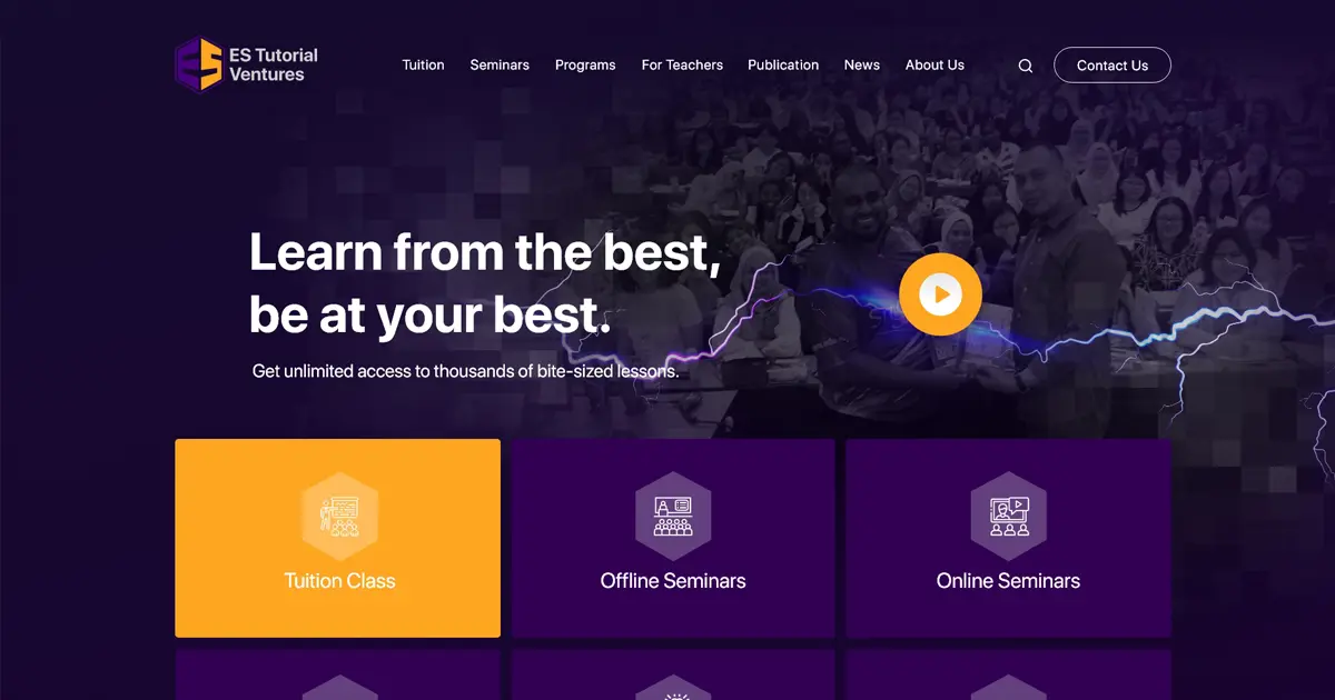 FIDO - Malaysia Freelance Web Designer Web Designer - Service Buat Website E-Suria Tuition Academy