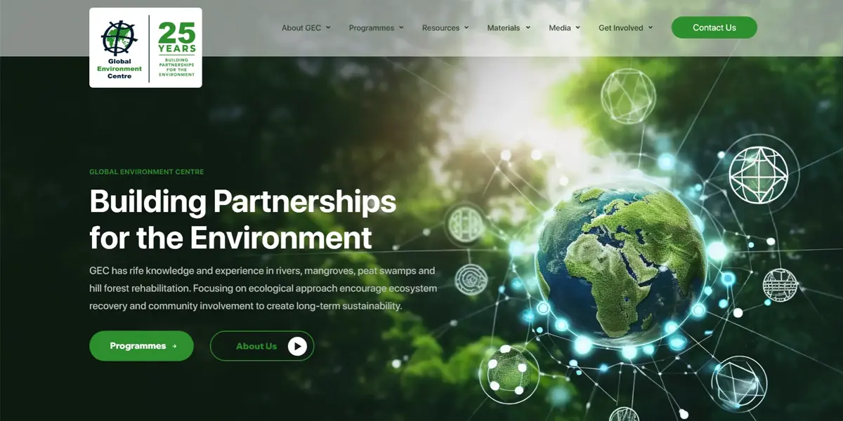 FIDO - Malaysia Freelance Web Designer Web Designer - Service Buat Website Global Environment Centre - GEC