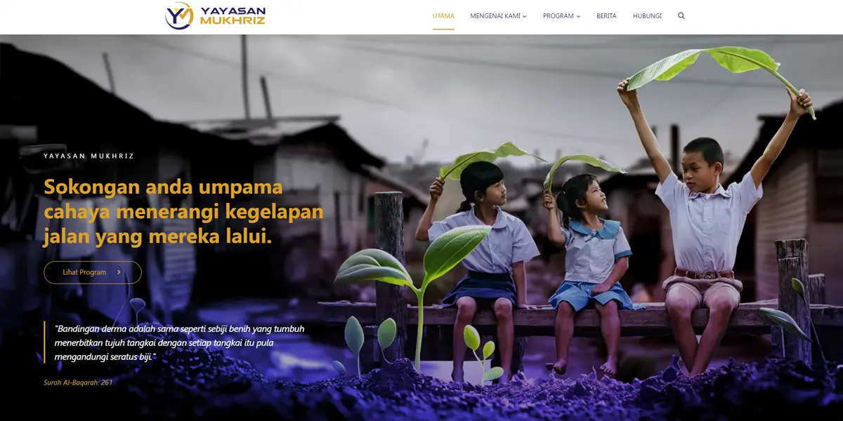 FIDO - Malaysia Freelance Web Designer Web Designer - Service Buat Website Yayasan Mukhriz