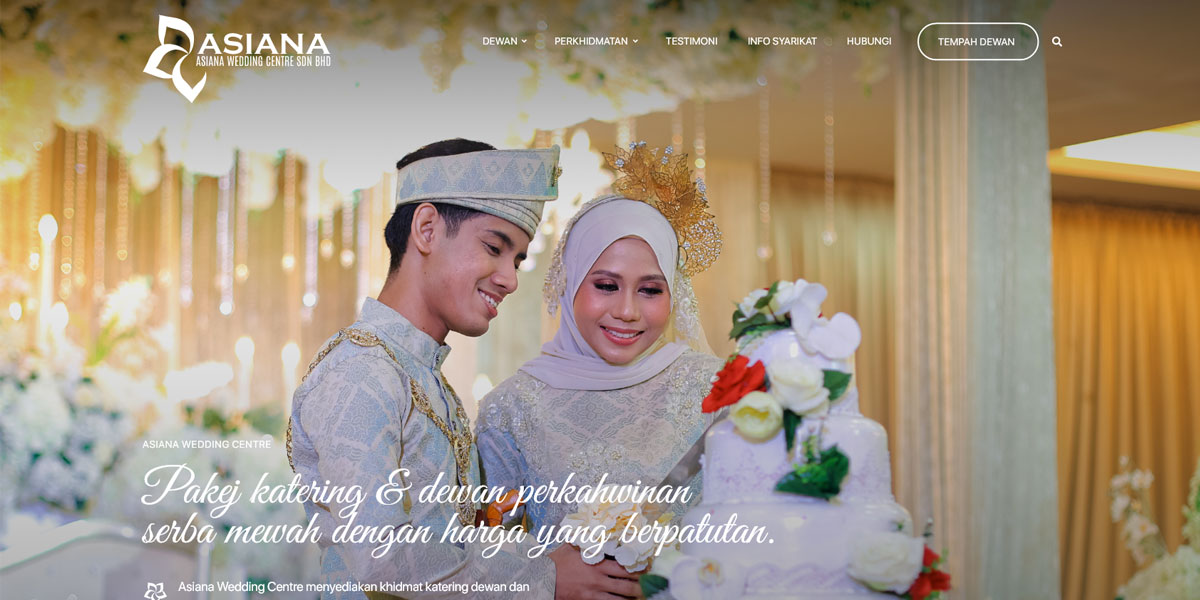 FIDO - Malaysia Freelance Web Designer Web Designer - Service Buat Website Asiana Wedding Centre