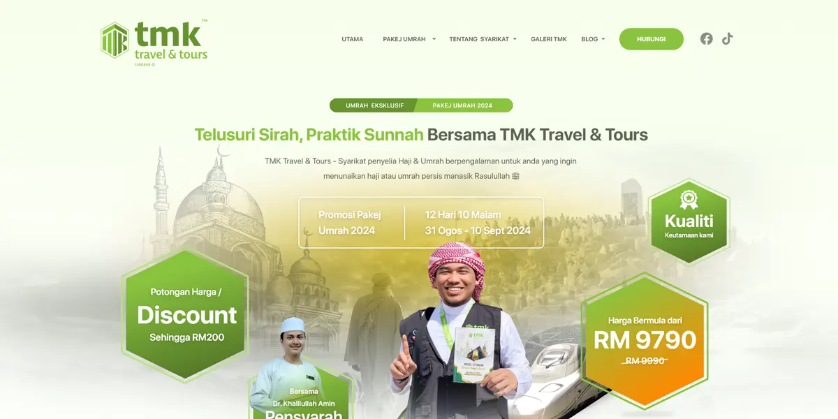 FIDO - Malaysia Freelance Web Designer Web Designer - Service Buat Website TMK Travel
