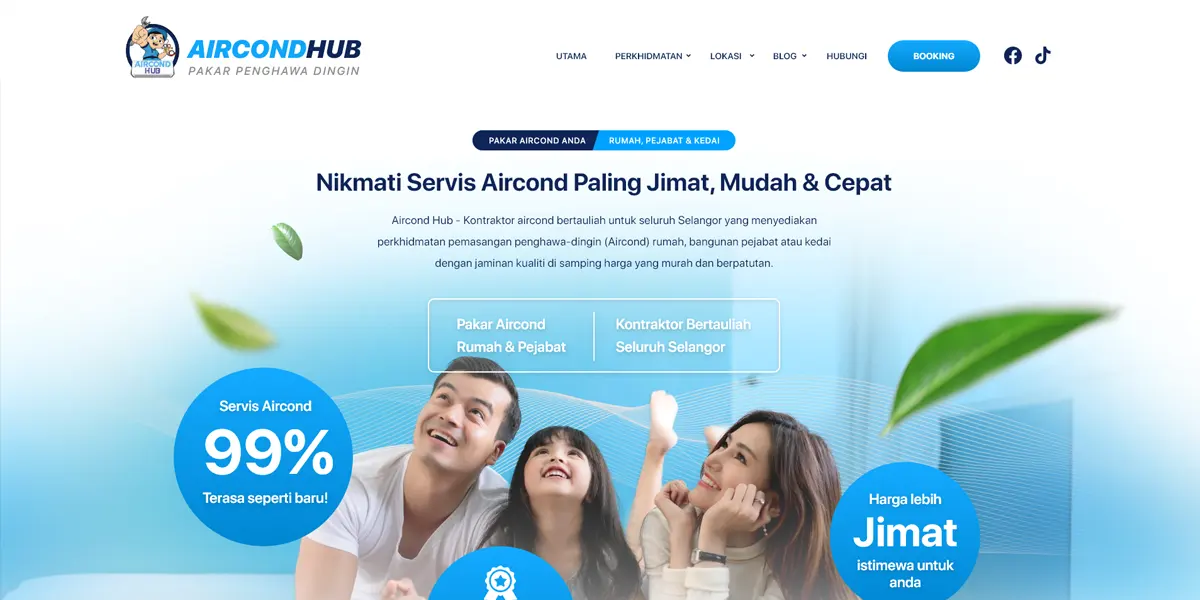 FIDO - Malaysia Freelance Web Designer Web Designer - Service Buat Website AirCond Hub