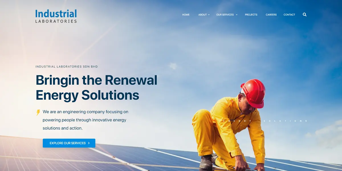 FIDO - Malaysia Freelance Web Designer Web Designer - Service Buat Website Industrial laboratories sdn bhd