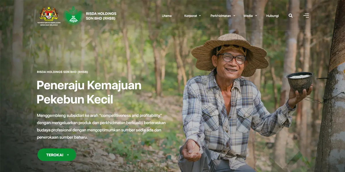 FIDO - Malaysia Freelance Web Designer Web Designer - Service Buat Website Risda Holdings