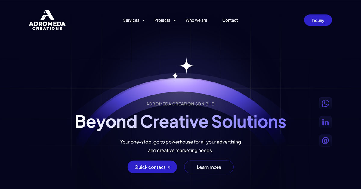 FIDO - Malaysia Freelance Web Designer Web Designer - Service Buat Website Adromeda Creation