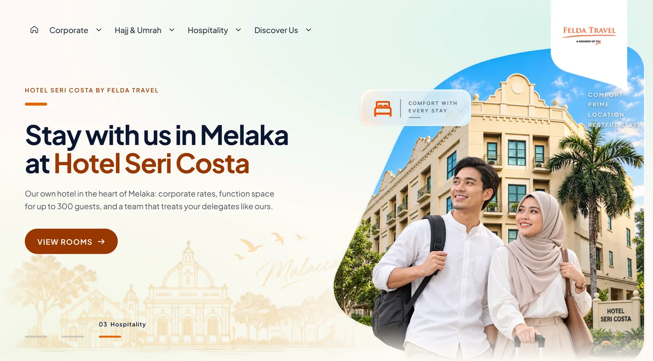 Felda Travel – Corporate Travel, Hajj and Umrah Website